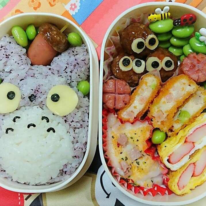 キャラ弁 となりのトトロ レシピ 作り方 By 3moon Wy 楽天レシピ キャラ弁 となりのトトロ レシピ 作り方 By 3moon Wy 楽天レシピ